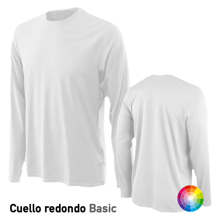 larga Camiseta y Playeras Dry Fit redondo | Cossetti