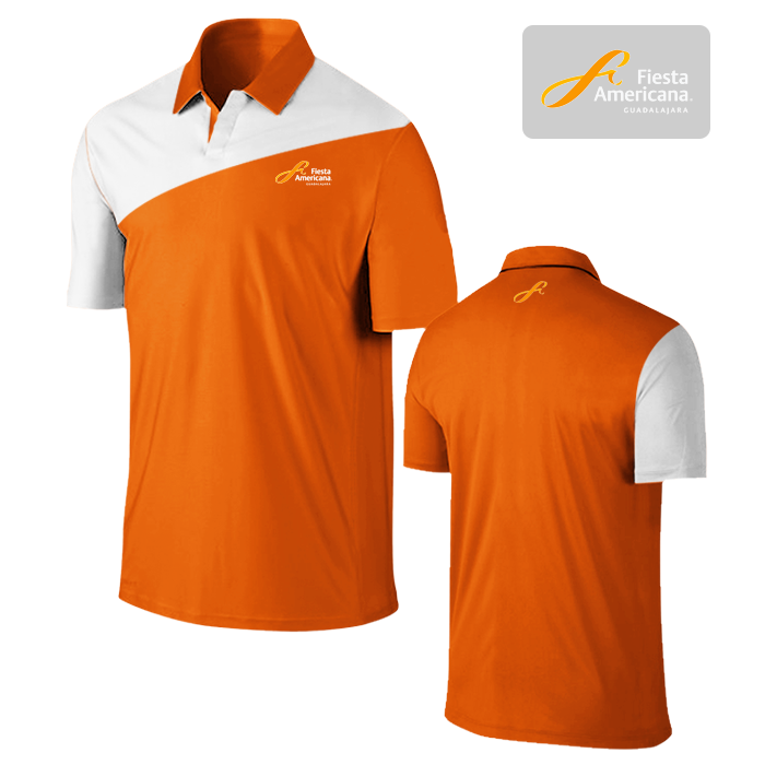 Playera Dry Fit tipo polo personalizada para hotelería
