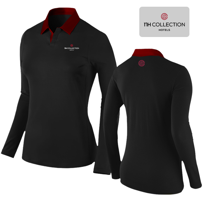 Playera Dry Fit tipo polo pro para hotelería personalizada