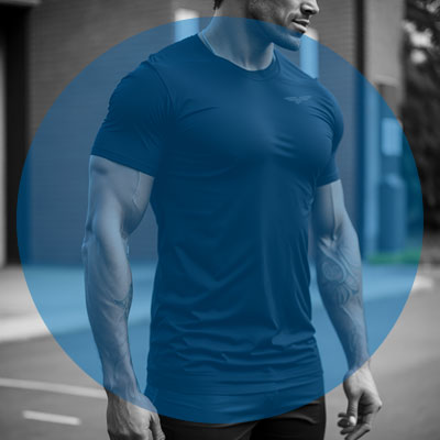 Playera Dry Fit cuello redondo personalizada para hombre — Cossetti