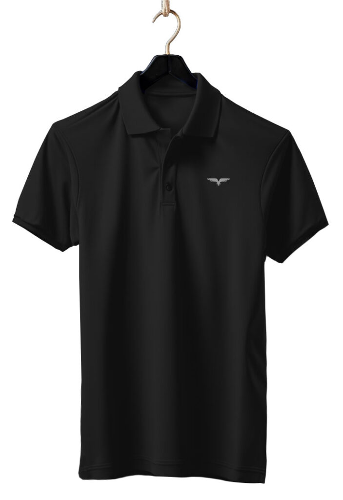 Playera tipo polo golf negro