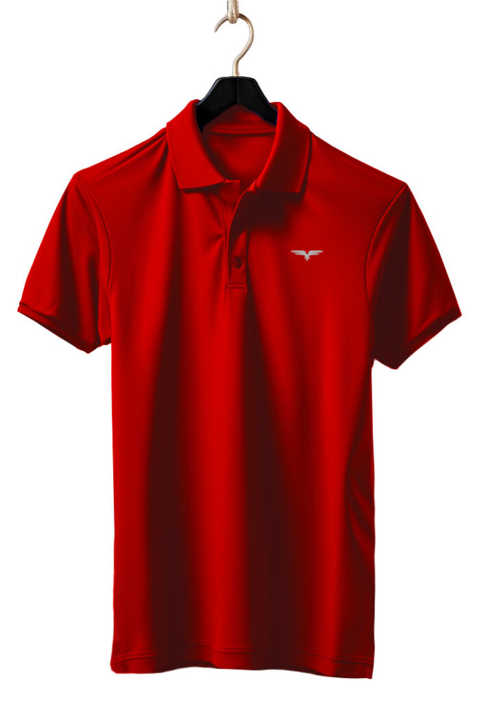 Playera tipo polo golf rojo