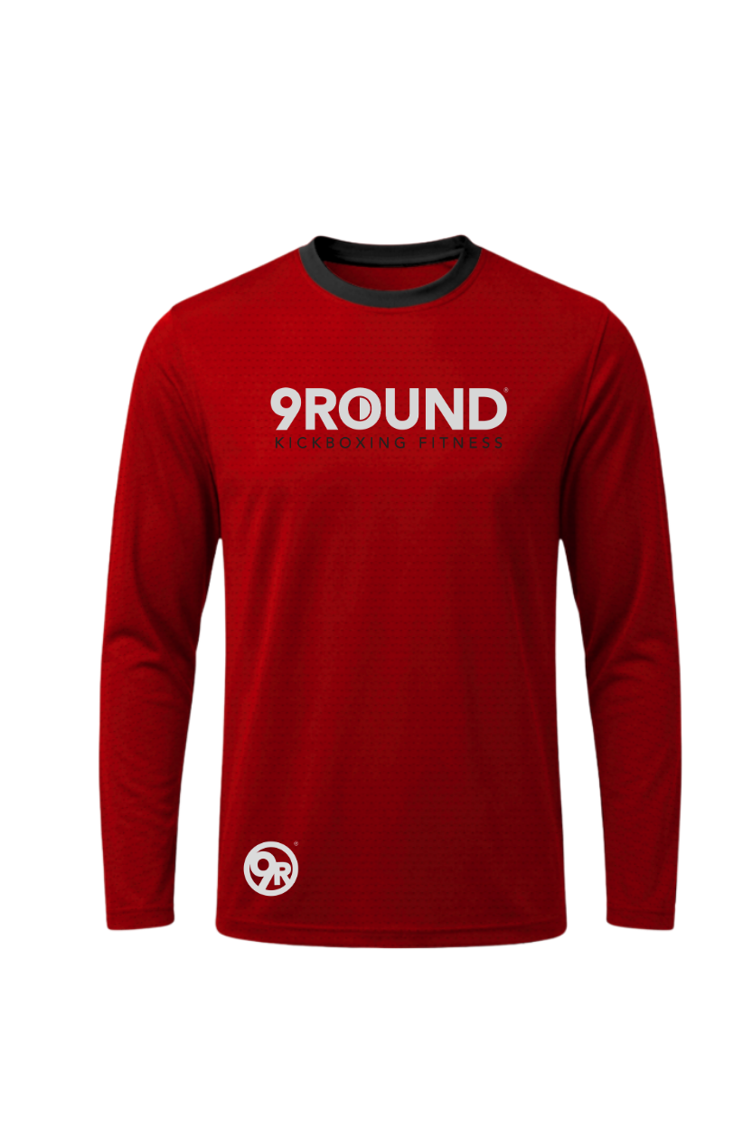 Playera DryFit personalizada para gym con logo 9Round — Cossetti