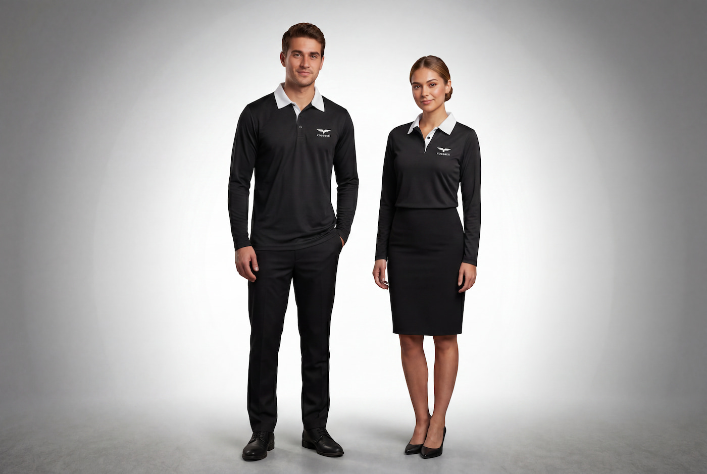 Uniformes DryFit personalizados para empresas y corporativos con logo — Cossetti