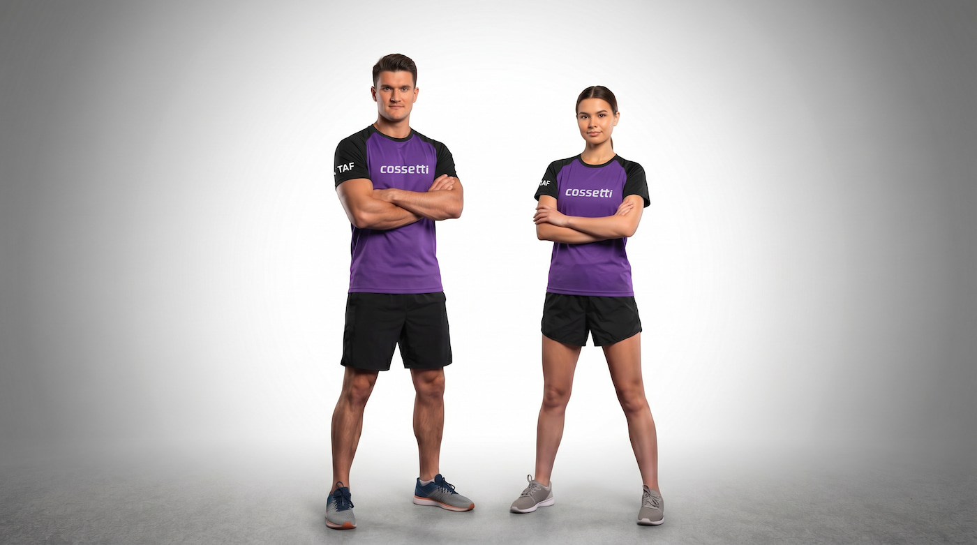 Playeras DryFit personalizadas para gimnasio con logo — Cossetti