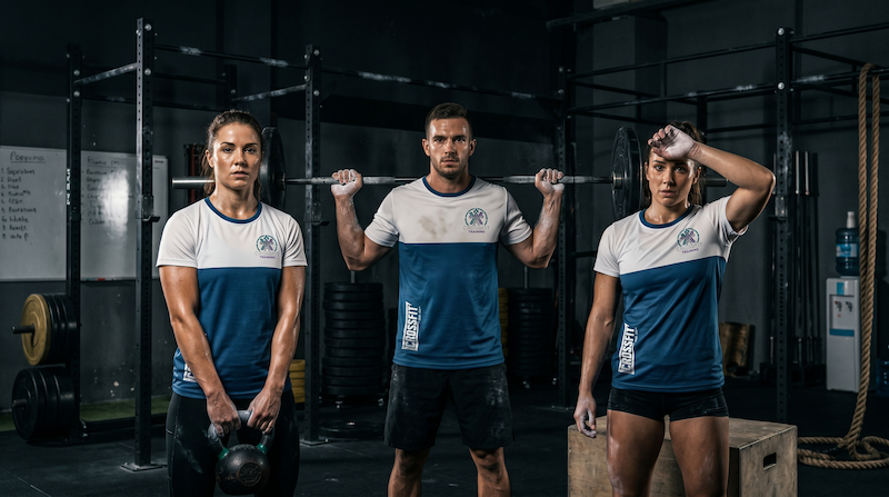 Playeras DryFit personalizadas para equipos deportivos y CrossFit — Cossetti