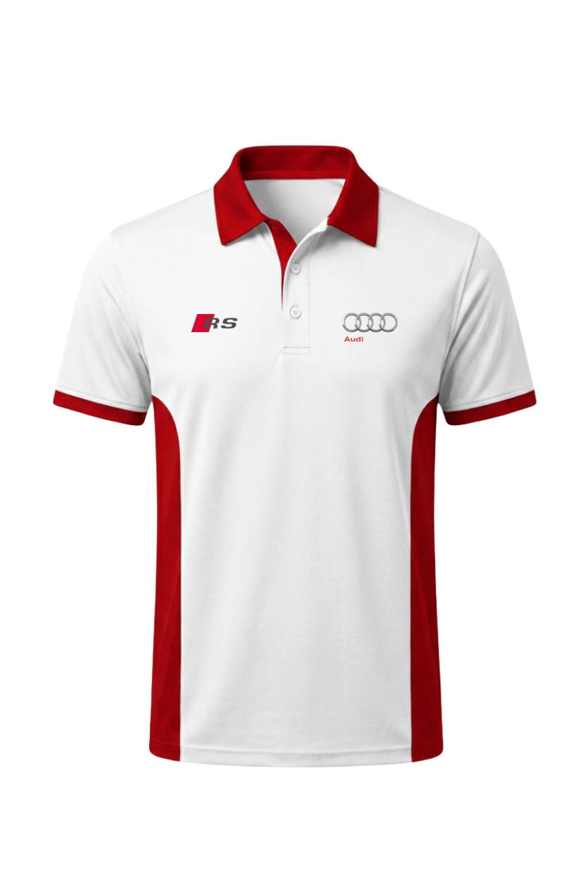 Polo DryFit corporativo personalizado con logo Audi — Cossetti