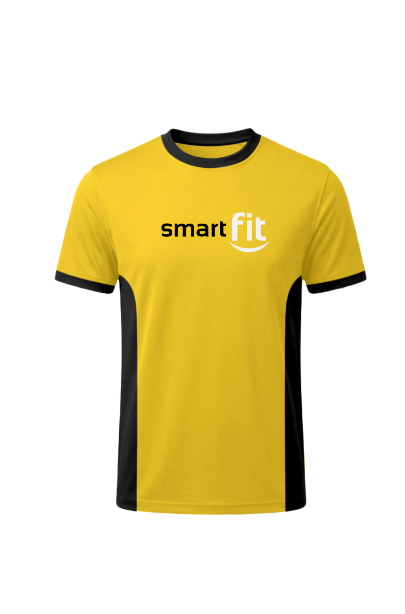 Playera DryFit personalizada para gimnasio con logo SmartFit — Cossetti