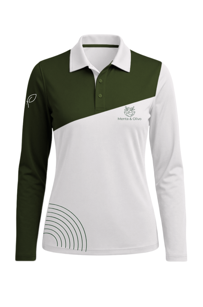 Playera tipo polo personalizada para restaurante Olivo — Cossetti