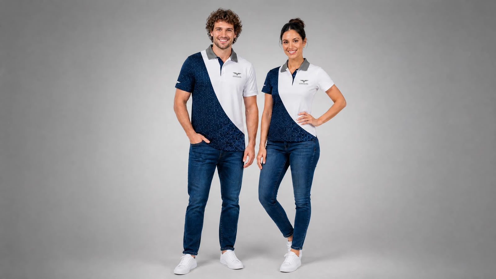 Playera con sublimación por secciones — Cossetti