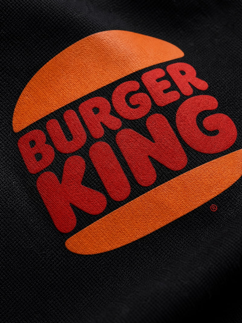 Playera negra con logo DTF Burger King — Cossetti